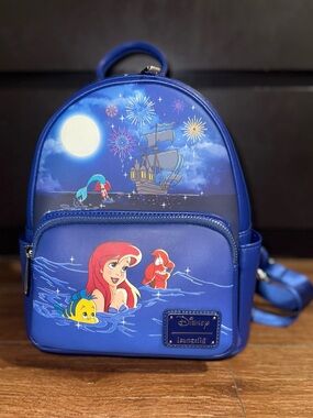 Loungefly Little Mermaid Ariel Fireworks Mini Backpack NWOT